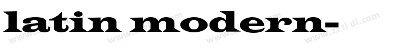 latin modern字体转换